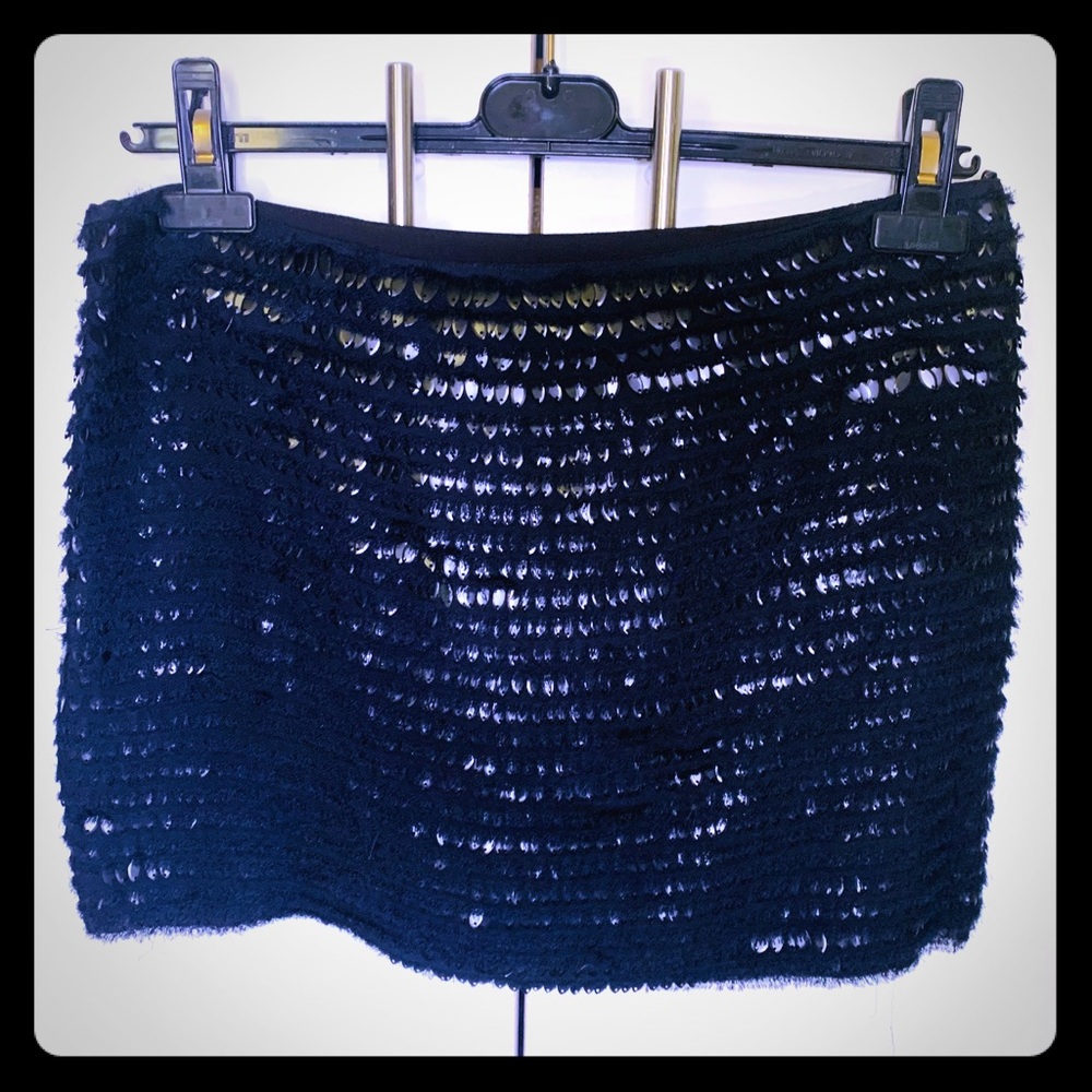 Zara Mini Skirt w/ reflective hardware detailing